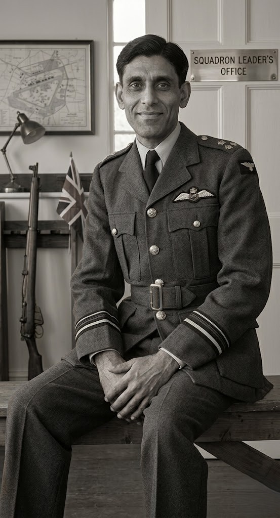 KSR seated 1945 RAF